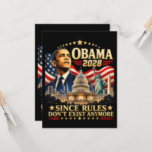 Convite Obama 2028 Já que as Regras Não Existem Mais
