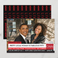 Obama 50º Aniversário Mulheres Engraçadas Notícias
