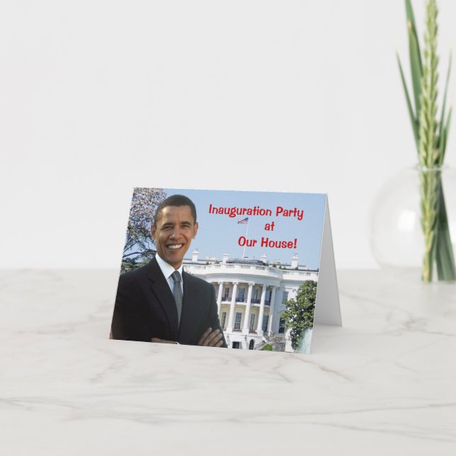 Convite Obama Inauguration Party Invitation (Frente)