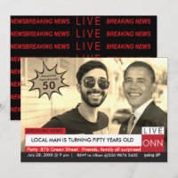 Obama Mens Notícias Engraçadas na TV 50º Aniversár