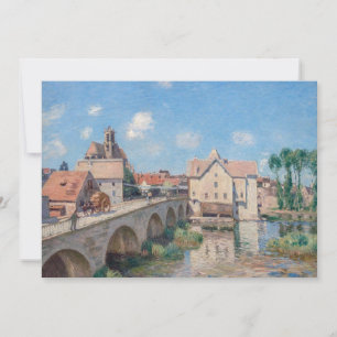 Convite Obra de Alfred Sisley - Le Pont de Moret