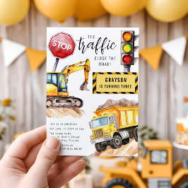 Convite Obras Paralisadas O tráfego | Festa de Aniversário