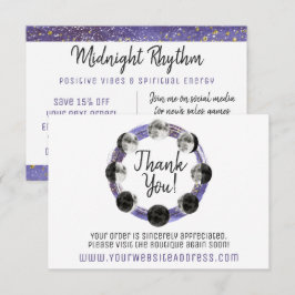 Convite Obrigado A Sua Placa De Ciclo De Lua Completa Com 