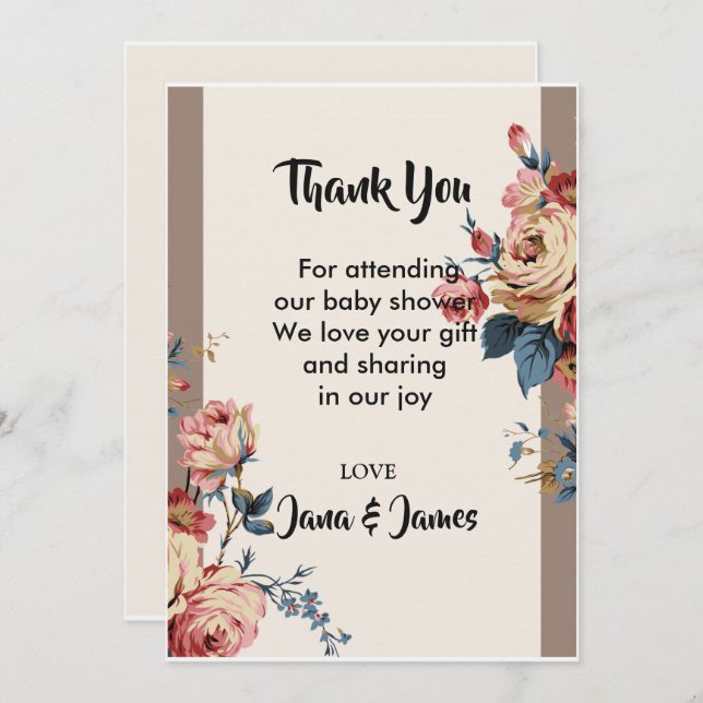 Convite obrigado amada (Frente/Verso)