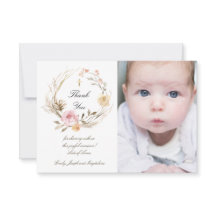 Obrigado batismo você beigra flores rosa