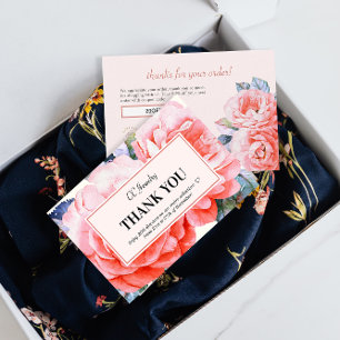 Convite Obrigado Carta De Desconto Feminina De Flores De Á