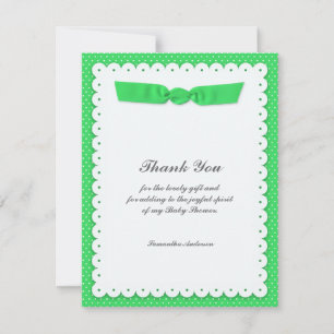 Convite Obrigado Chá de fraldas Flat Card