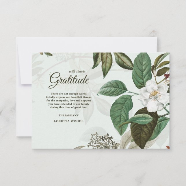 Convite Obrigado cor-de-rosa selvagem do falecimento você (Frente)