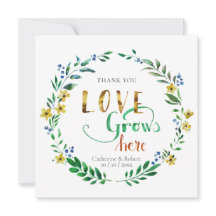 Obrigado Coroa Floral Aquarela