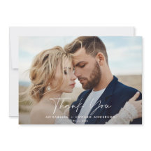 Obrigado de casamento com fotos que você fala verd