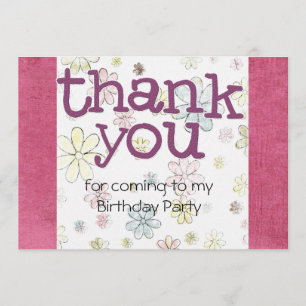 Convite Obrigado do partido de aniversário de criança vo