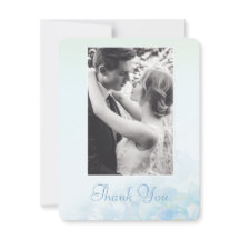 Obrigado foto de casamento hydrangea azul