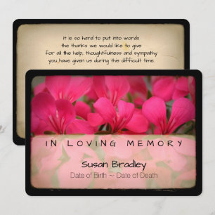 Convite Obrigado memorável da simpatia do vintage do