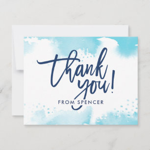 Convite OBRIGADO OBRIGADO A registrar aqua azul-aqua, grav