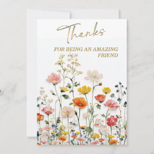 Convite Obrigado por ser um amigo incrível