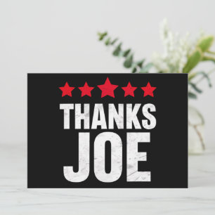 Convite Obrigado Presidente Obrigado Joe Biden Obrigados J