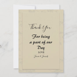 Convite Obrigado Romântico moderno