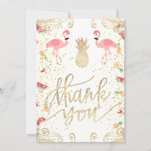 Convite obrigado seu decor tropical