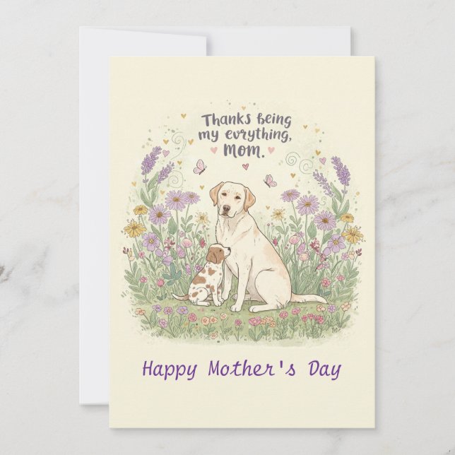 Convite obrigados de ser minha mãe de tudo (Frente)