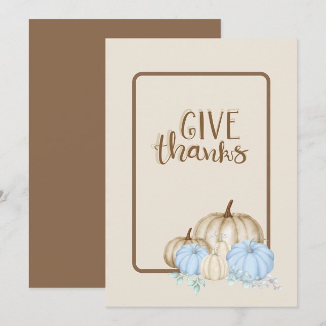 Convite Obrigados felizes anunciando (Frente/Verso)