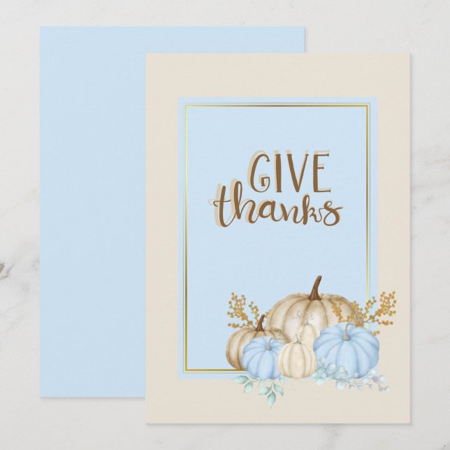 Convite Obrigados felizes anunciando (Frente/Verso)