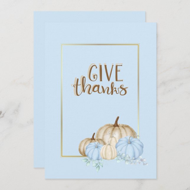 Convite Obrigados felizes anunciando (Frente/Verso)