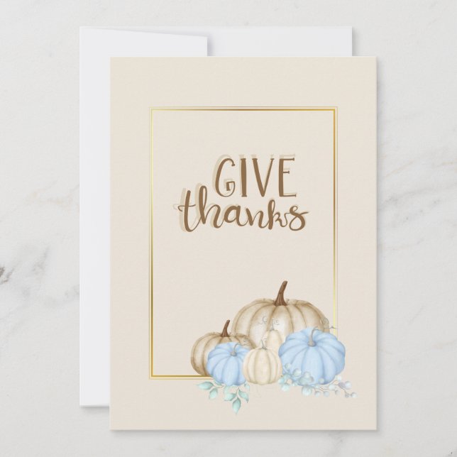 Convite Obrigados felizes que anunciam o convite. (Frente)