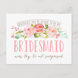 Convite Obviamente, Placa de Jardim Rosa de Bridesmaid