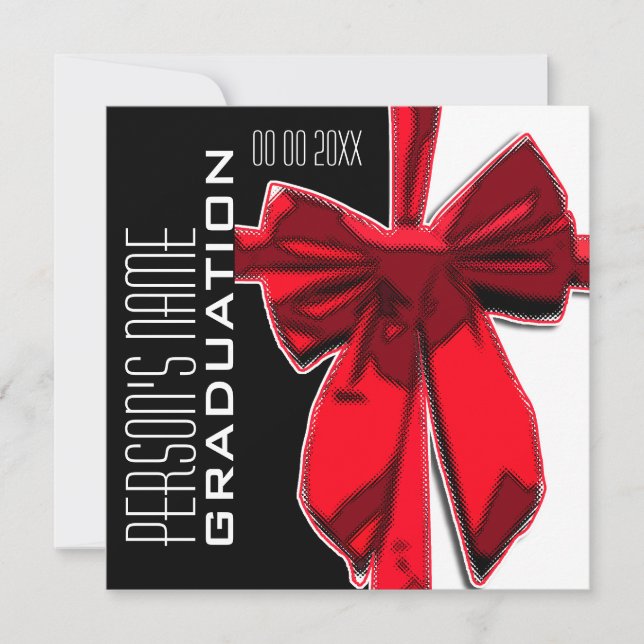 Convite Ocasião especial de festa formal PERSONALIZAR (Frente)