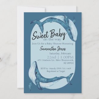 Convite Ocean Baby Shower Invitation