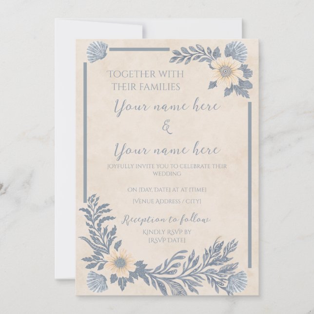 Convite Ocean Breeze Invitation (Frente)