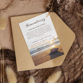 Convite Ocean Conch lembra do aniversário da morte