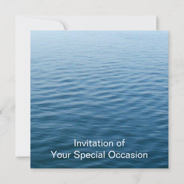 Convite Ocean Deep; Gentle Love/ All-Occasion Invites (Frente)