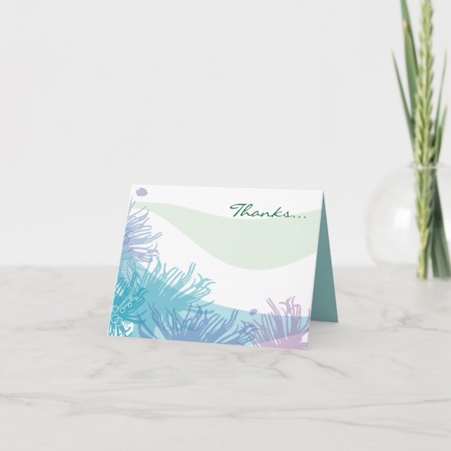 Convite Ocean Sea Life Bat Mitzvah Invitation (Frente)