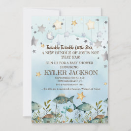 Convite Oceano Estrelado de Twinkle