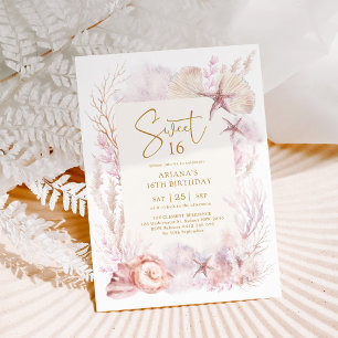 Convite Oceano Sonho Sob o Mar Sereia Doce 16