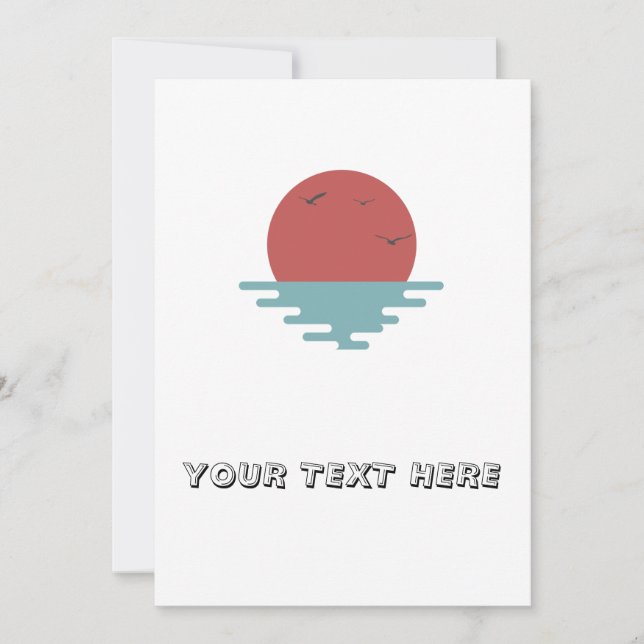 Convite Oceano Sunset (Frente)