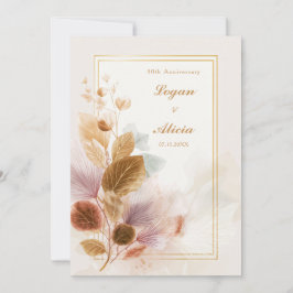 Convite Ochre Pink Translucent Botanical Frame Wedding