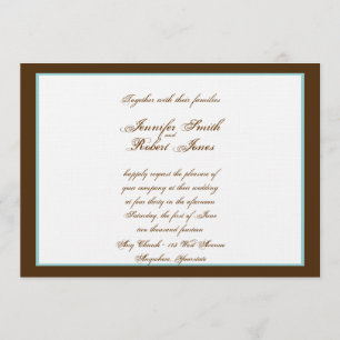 Convite ocidental do casamento do nó de amor do