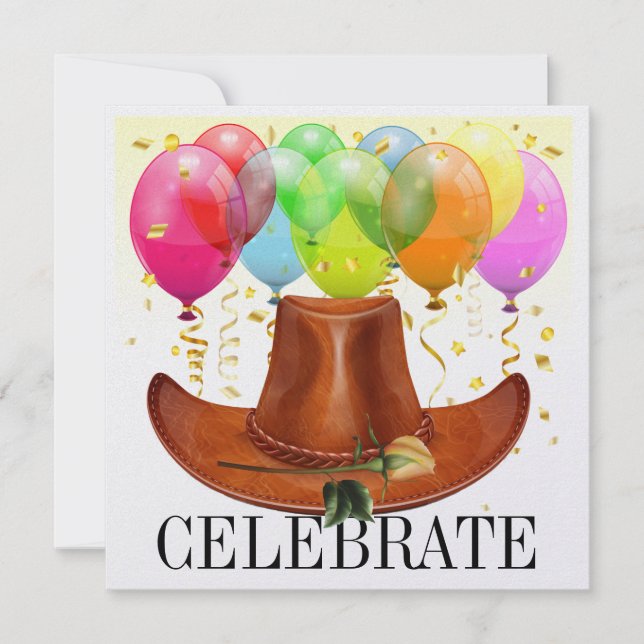 Convite Ocidental Elegante (Frente)