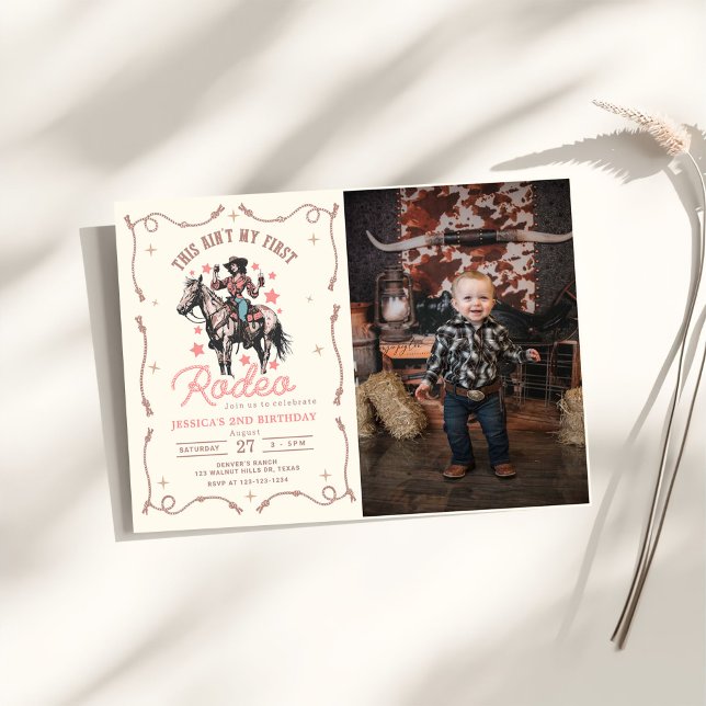 Convite Ocidental Este não é meu primeiro segundo aniversá (Criador carregado)