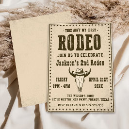 Convite Ocidental Este não é meu primeiro segundo aniversá