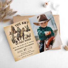 Convite Ocidental Este não é meu primeiro segundo aniversá