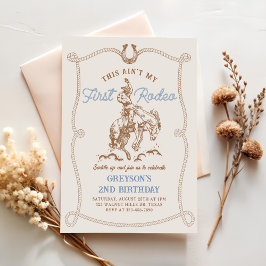 Convite Ocidental Este não é meu primeiro segundo aniversá