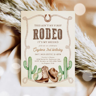 Convite Ocidental Este não é meu primeiro segundo aniversá