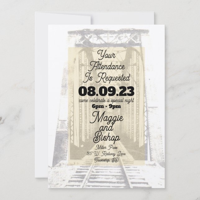 Convite Ocorrência de Antiguidade Nós Requeremos Sua Prese (Frente)