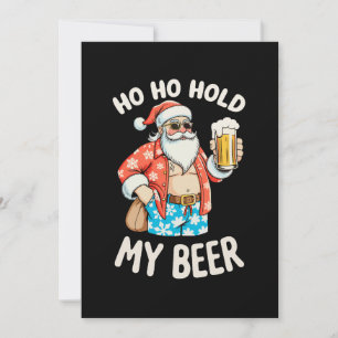 Convite Óculos de Sol do Papai Noel Segura Minha Cerveja N
