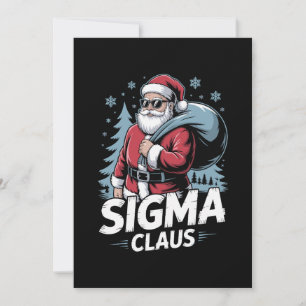 Convite Óculos de sol do Papai Noel Sigma Claus Natal