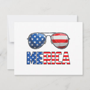 Convite Óculos de Sol Merica 4 de Julho para Homens Mulher