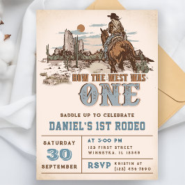 Convite Oeste Como O Ocidente Era Um Partido primeiro aniv